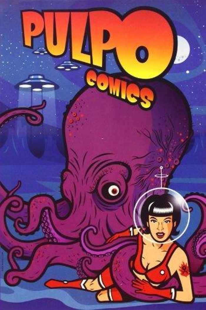 Couverture du livre « PULPO COMICS /ANGLAIS/ESPAGNOL », librairie Les Contes Infusés à Corte