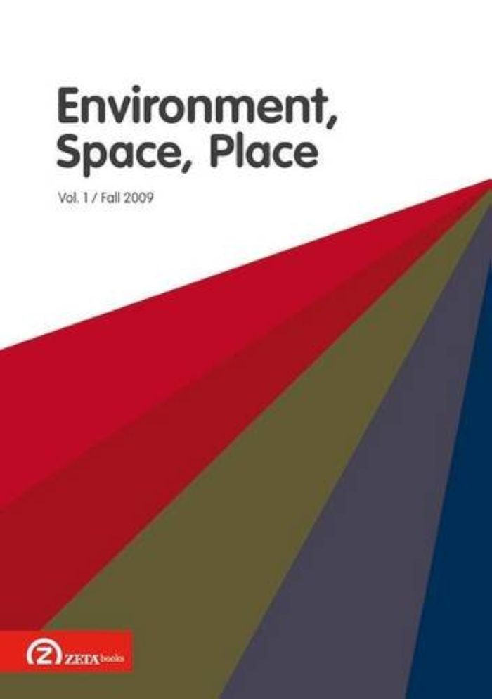 Couverture du livre « ENVIRONMENT, SPACE, PLACE VOL 1 / ISSUE 2 / FALL 2009 » de Collectif, librairie Les Contes Infusés à Corte