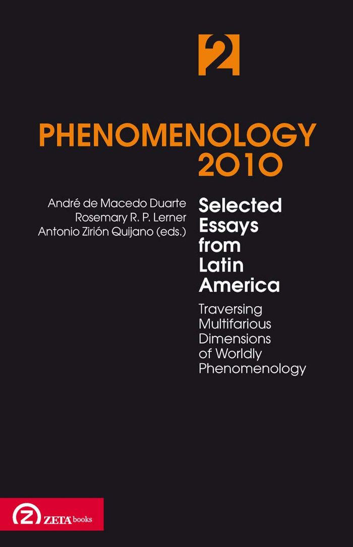 Couverture du livre « PHENOMENOLOGY 2010 SELECTED ESSAYS FROM LATIN AMERICA », librairie Les Contes Infusés à Corte
