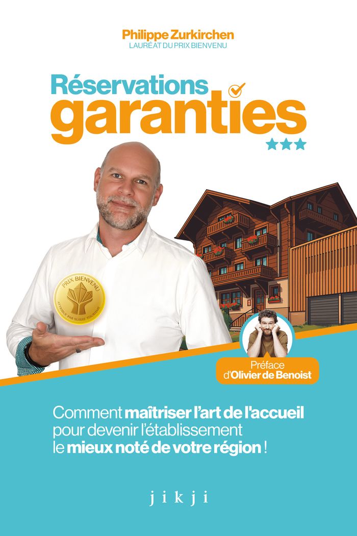 Couverture du livre « Réservations garanties : comment maîtriser l'art de l'accueil pour devenir l'établissement le mieux noté de votre région ! » de Philippe Zurkirchen, librairie Les Contes Infusés à Corte