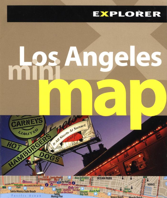 Couverture du livre « **LOS ANGELES MINI MAP » de Xxx, librairie Les Contes Infusés à Corte