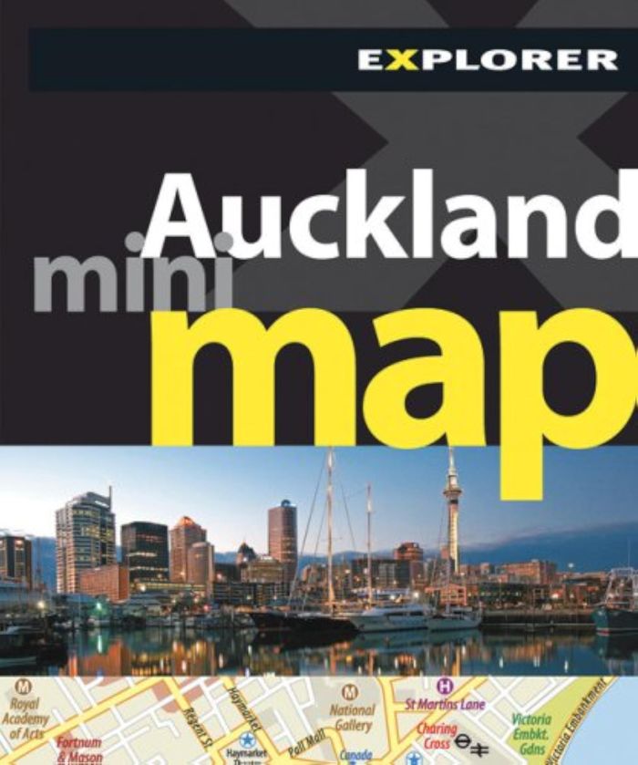 Couverture du livre « **AUCKLAND MINI MAP** » de Xxx, librairie Les Contes Infusés à Corte