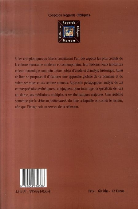 Quatrième de couverture de « D'UN REGARD L'AUTRE L'ART ET »