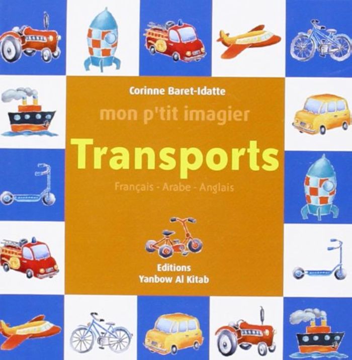 Couverture du livre « MON P'TIT IMAGIER TRANSPORTS » de Xxx, librairie Les Contes Infusés à Corte