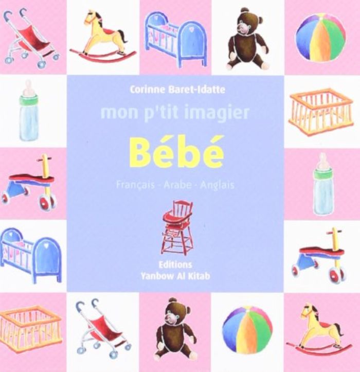 Couverture du livre « MON P'TIT IMAGIER BEBE FRAN », librairie Les Contes Infusés à Corte