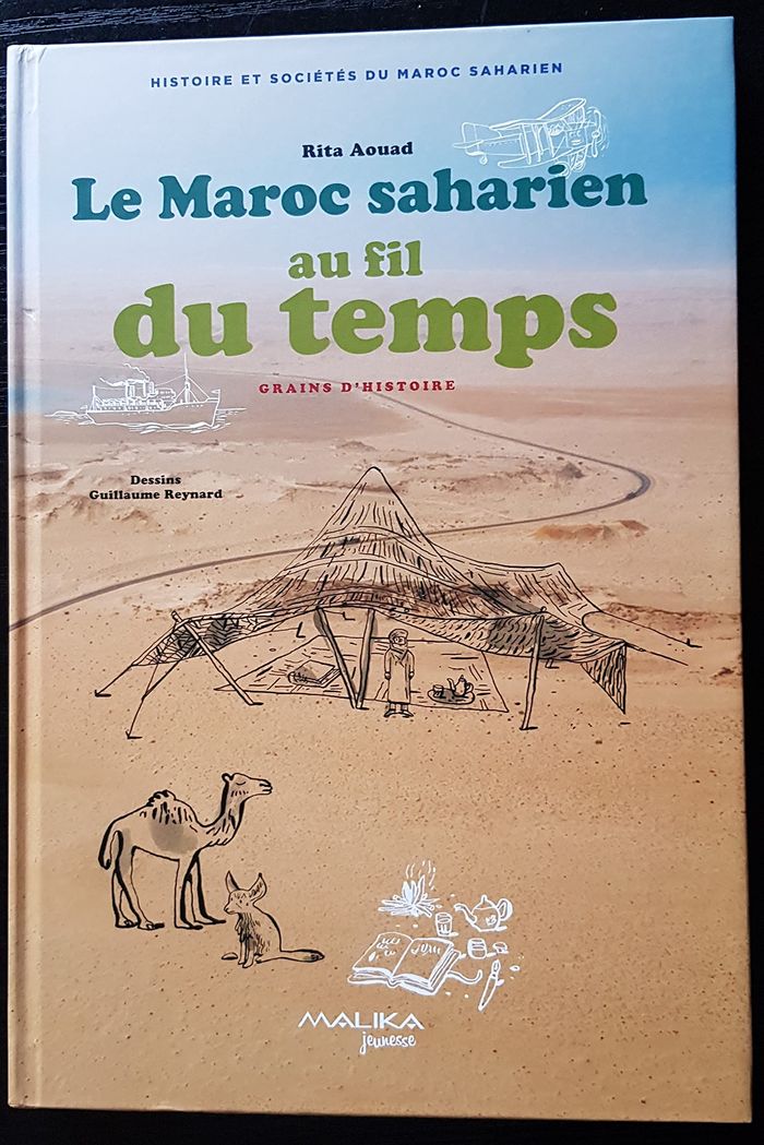 Couverture du livre « LE MAROC SAHARIEN AU FIL DU TEMPS » de Aouad/reynard, librairie Les Contes Infusés à Corte