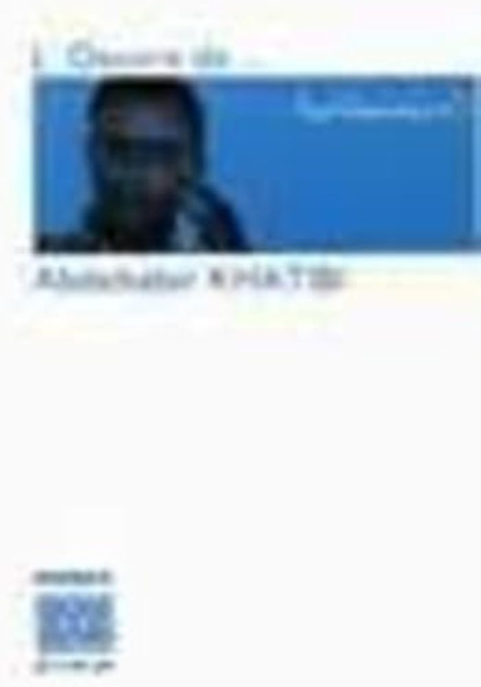 Couverture du livre « LOEUVRE DEABDELKEBIR KHATI » de Xxx, librairie Les Contes Infusés à Corte
