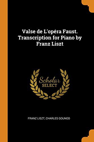 Couverture du livre « FAUST : VALSE --- PIANO » de Charles Gounod, librairie Les Contes Infusés à Corte