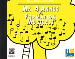 Couverture du livre « MA 4EME ANNEE DE FORMATION MUSICALE - FORMATION MUSICALE --- CD SEUL - AUDIO » de Mh Siciliano, librairie Les Contes Infusés à Corte
