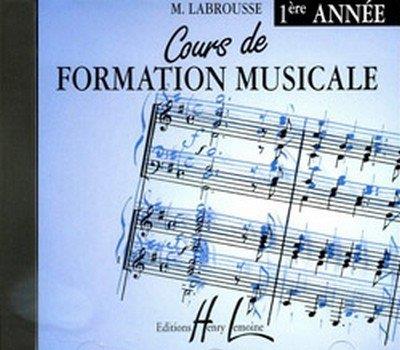 Couverture du livre « COURS DE FORMATION MUSICALE VOL.1 - FORMATION MUSICALE --- CD SEUL - AUDIO » de Marguerite Labrousse, librairie Les Contes Infusés à Corte