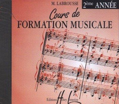 Couverture du livre « COURS DE FORMATION MUSICALE VOL.2 - FORMATION MUSICALE --- CD SEUL - AUDIO » de Marguerite Labrousse, librairie Les Contes Infusés à Corte