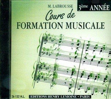Couverture du livre « COURS DE FORMATION MUSICALE VOL.3 - FORMATION MUSICALE --- CD SEUL - AUDIO » de Marguerite Labrousse, librairie Les Contes Infusés à Corte