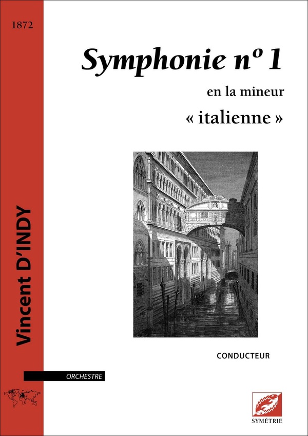 Couverture du livre « SYMPHONIE EN LA MINEUR, ITALIENNE (CONDUCTEUR A4) » de Vincent D'Indy, librairie Les Contes Infusés à Corte