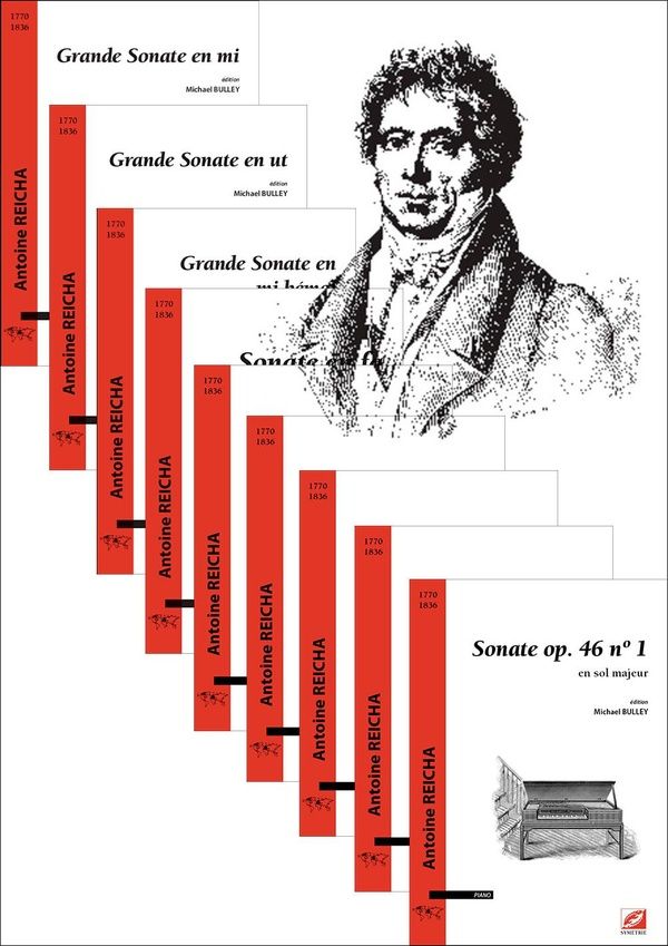Couverture du livre « 9 SONATES POUR PIANO DE LA MATURITE » de Reicha/bulley, librairie Les Contes Infusés à Corte