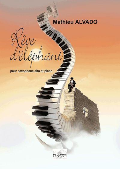 Couverture du livre « REVE D'ELEPHANT POUR SAXOPHONE ET PIANO », librairie Les Contes Infusés à Corte