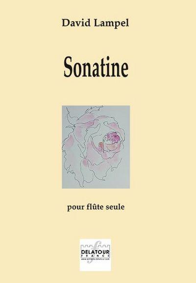 Couverture du livre « SONATINE POUR FLUTE SOLO » de David Lampel, librairie Les Contes Infusés à Corte