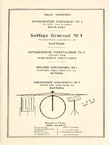 Couverture du livre « DANTE AGOSTINI : SOLFEGE SYNCOPE, VOLUME 1 » de Agostini Dante, librairie Les Contes Infusés à Corte