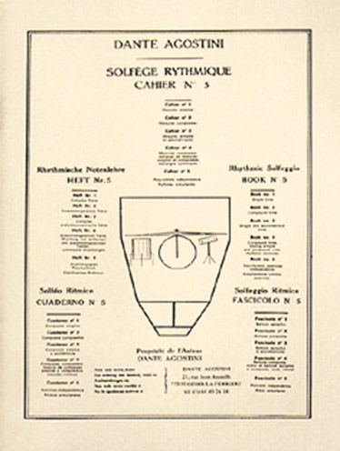 Couverture du livre « SOLFEGE RYTHMIQUE CAHIER 5 » de Auteurs Divers, librairie Les Contes Infusés à Corte
