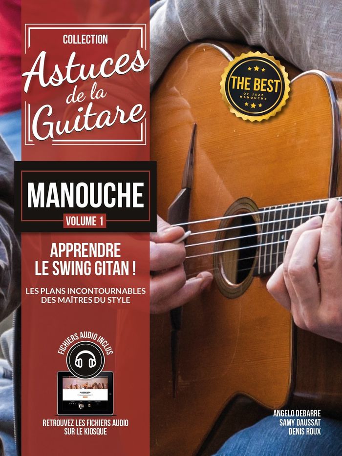 Couverture du livre « METHODE ASTUCES DE LA GUITARE MANOUCHE VOL.1 », librairie Les Contes Infusés à Corte