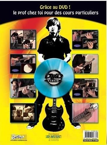 Quatrième de couverture de « METHODE TON PROF DE GUITARE ROCK - AVEC DVD »