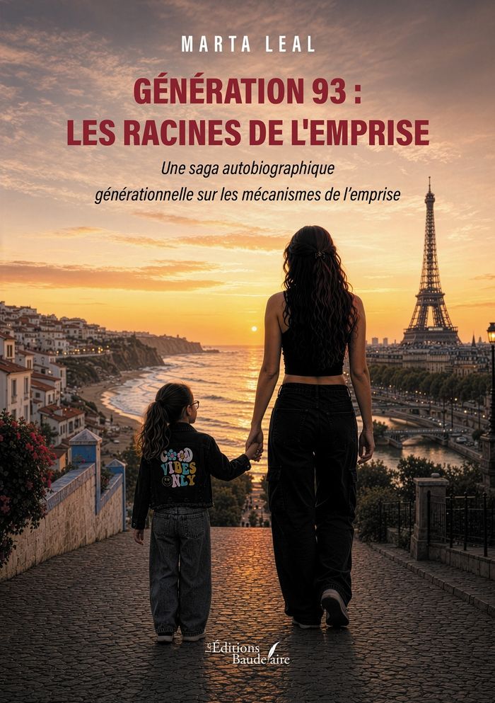 Couverture du livre « GENERATION 93 : LES RACINES DE L'EMPRISE - UNE SAGA AUTOBIOGRAPHIQUE GENERATIONNELLE SUR LES MECANIS » de Marta Leal, librairie Les Contes Infusés à Corte