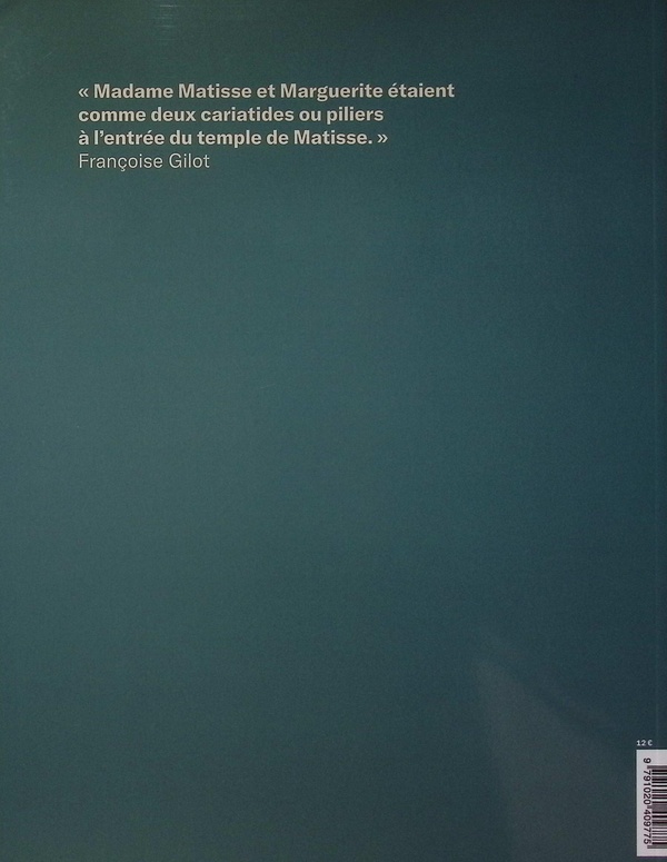 Quatrième de couverture de « Matisse et Marguerite, Le regard d'un père : Musée d'art moderne de Paris »