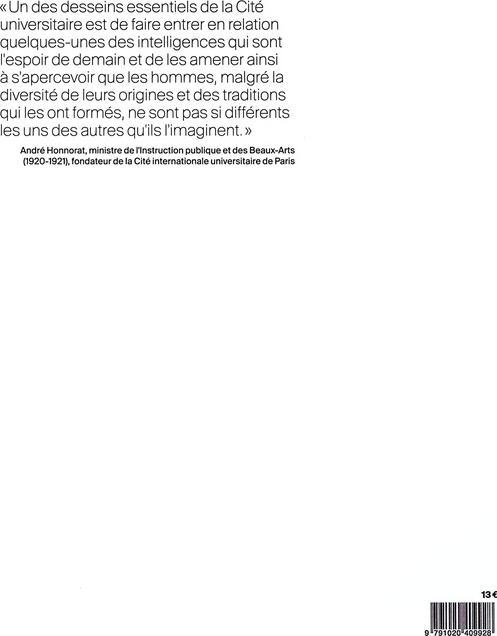 Quatrième de couverture de « La Cité internationale universitaire de Paris »