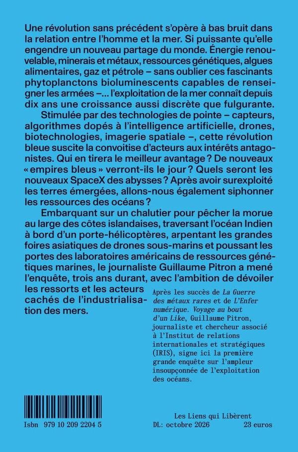 Quatrième de couverture de « OCEANS - LE NOUVEAU PARTAGE DU MONDE »