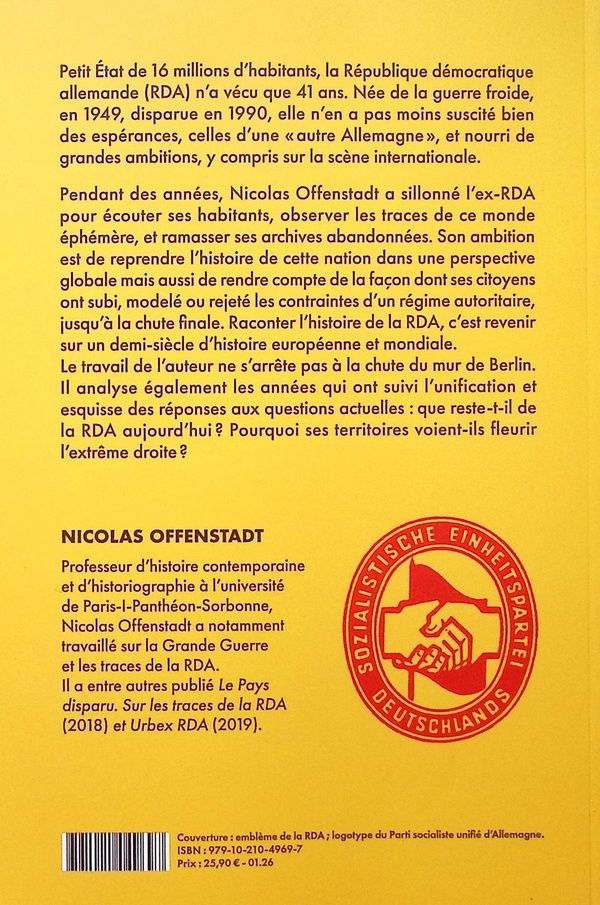 Quatrième de couverture de « Histoire globale de la RDA »