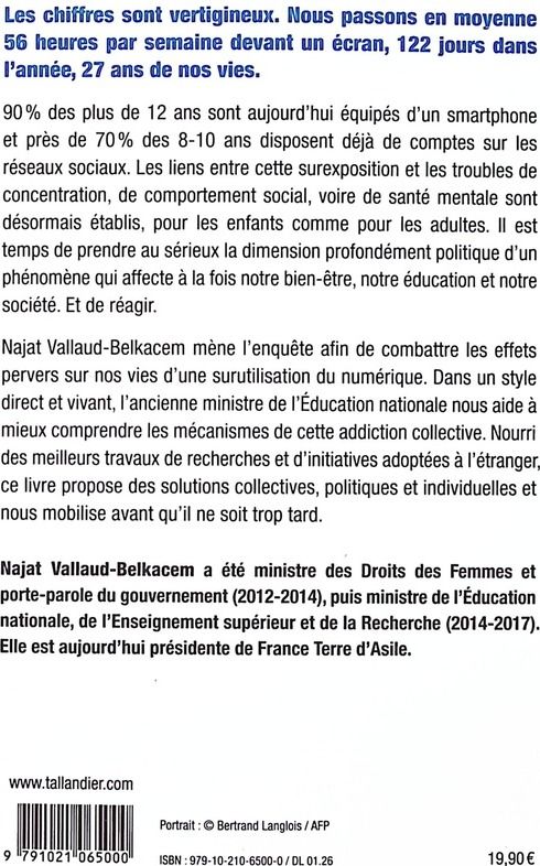 Quatrième de couverture de « Sevrage numérique : enquête sur notre rapport aux écrans et comment nous en libérer »