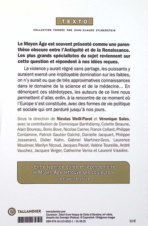 Quatrième de couverture de « Le vrai visage du Moyen âge : au-delà des idées reçues »