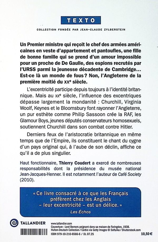 Quatrième de couverture de « Anglais excentriques »