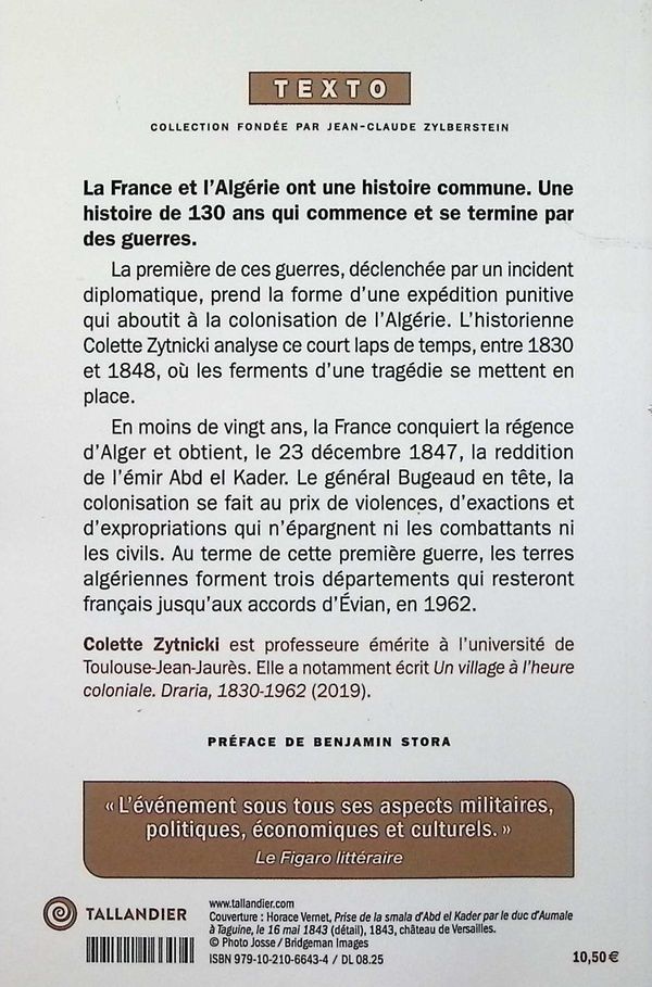 Quatrième de couverture de « La conquête : comment les Français ont pris possession de l'Algérie, 1830-1848 »