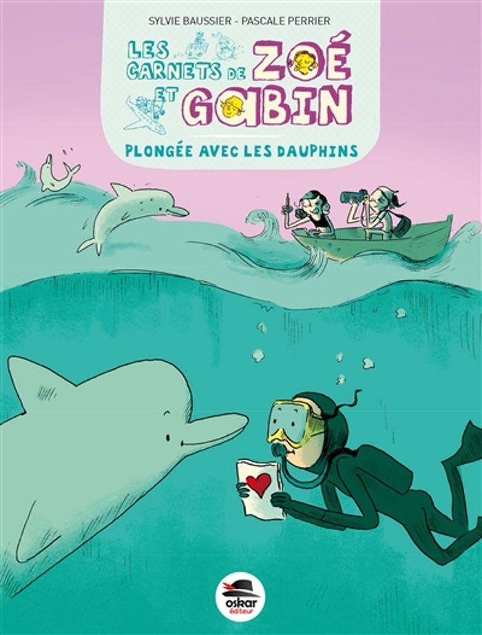 Couverture du livre « Plongée avec les dauphins », librairie Les Contes Infusés à Corte