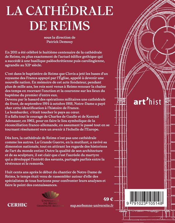 Quatrième de couverture de « LA CATHEDRALE DE REIMS »