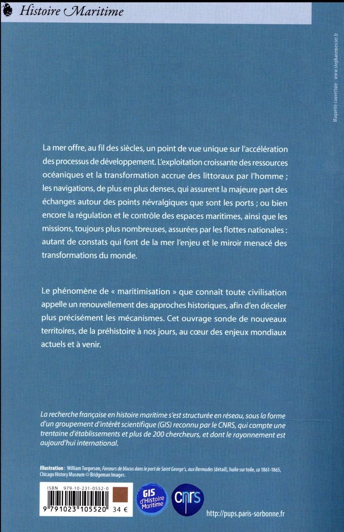 Quatrième de couverture de « LA MARITIMISATION DU MONDE »