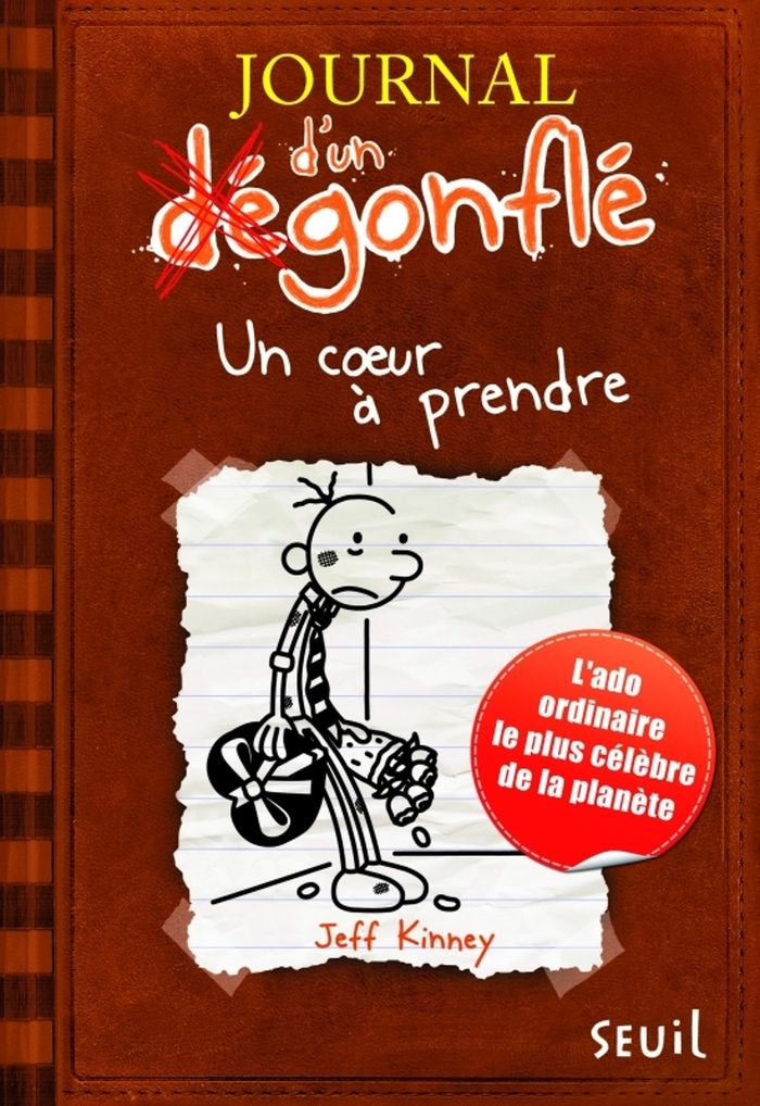 Couverture du livre « JOURNAL D'UN DEGONFLE - TOME 7 - UN COEUR A PRENDRE - JOURNAL D'UN DEGONFLE, TOME 7 », librairie Les Contes Infusés à Corte