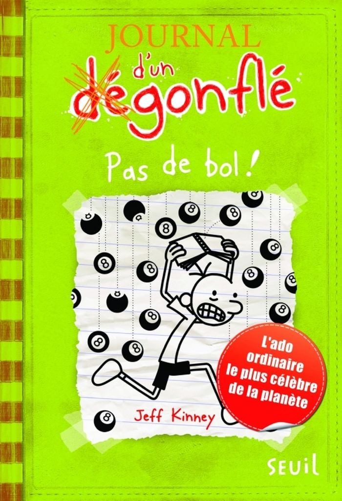 Couverture du livre « JOURNAL D'UN DEGONFLE - TOME 8 - PAS DE BOL ! - JOURNAL D'UN DEGONFLE, TOME 8 », librairie Les Contes Infusés à Corte