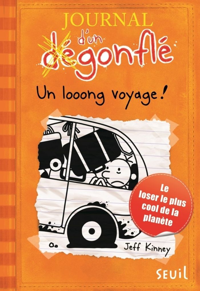 Couverture du livre « JOURNAL D'UN DEGONFLE - TOME 9 - UN LOOONG VOYAGE - JOURNAL D'UN DEGONFLE, TOME 9 », librairie Les Contes Infusés à Corte