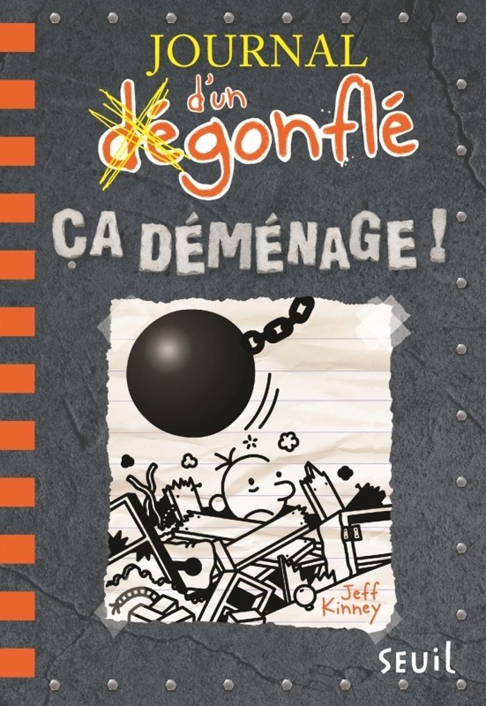 Couverture du livre « Ça déménage ! » de Jeff Kinney, librairie Les Contes Infusés à Corte