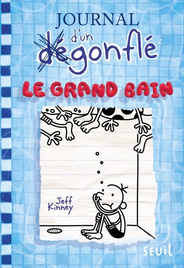 Couverture du livre « Le grand bain » de Jeff Kinney, librairie Les Contes Infusés à Corte