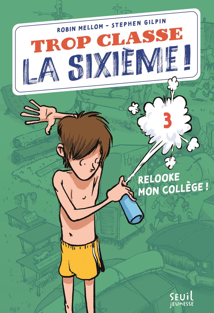 Couverture du livre « Relooke mon collège » de Robin Mellom, librairie Les Contes Infusés à Corte