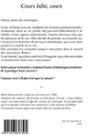 Quatrième de couverture de « COURS BEBE, COURS »