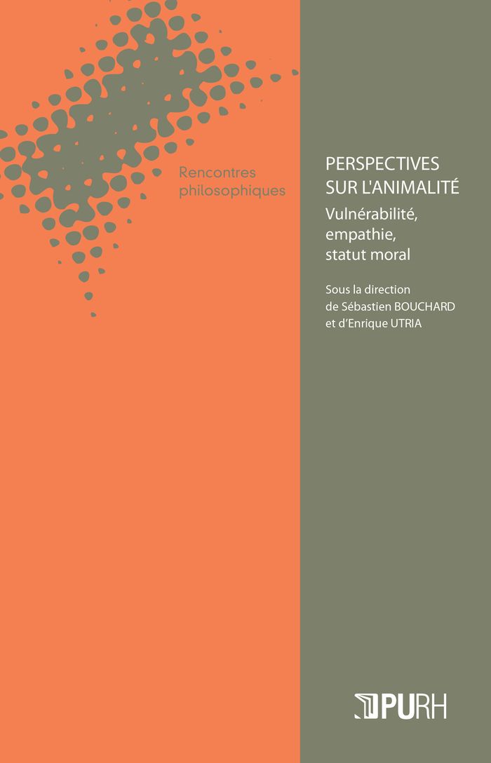 Couverture du livre « PERSPECTIVES SUR L'ANIMALITE » de Sebastien Bouchard, librairie Les Contes Infusés à Corte
