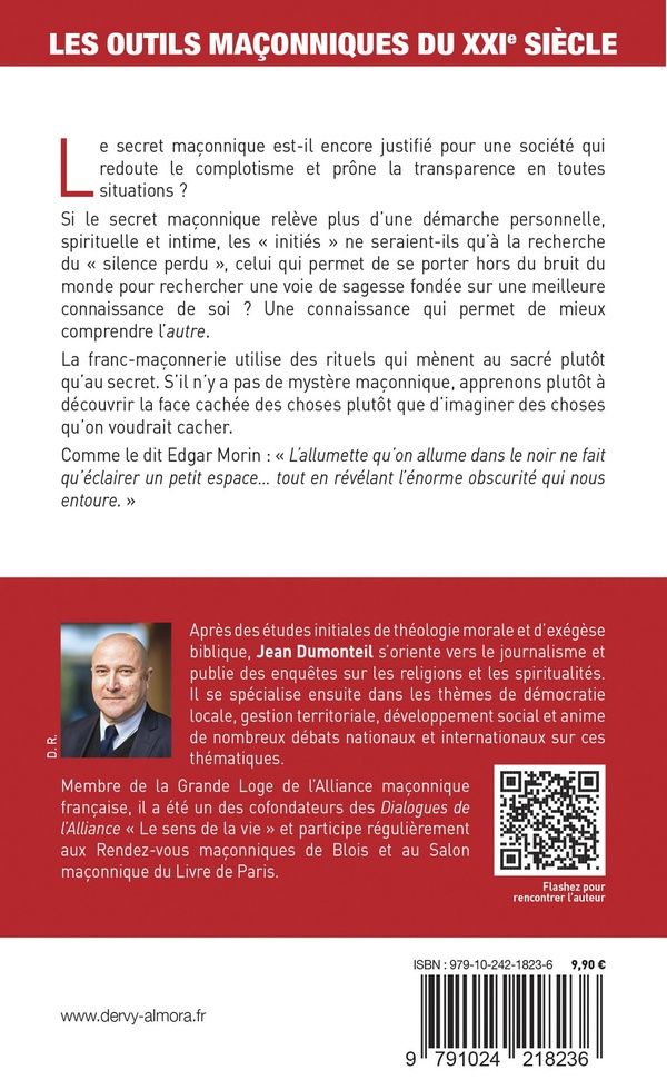 Quatrième de couverture de « Peut-on garder le secret maçonnique ? »