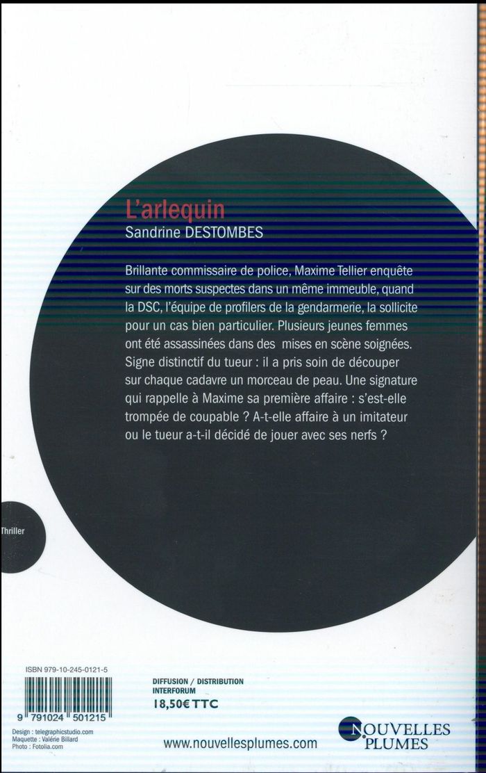 Quatrième de couverture de « L'arlequin »