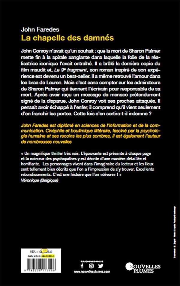 Quatrième de couverture de « LA CHAPELLE DES DAMNES »