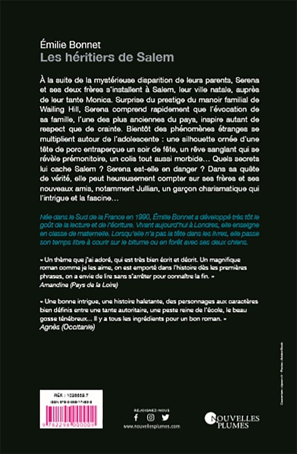 Quatrième de couverture de « LES HERITIERS DE SALEM »