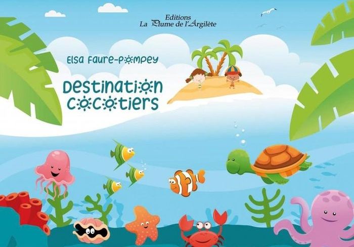 Couverture du livre « DESTINATION COCOTIERS - BRAILLE », librairie Les Contes Infusés à Corte