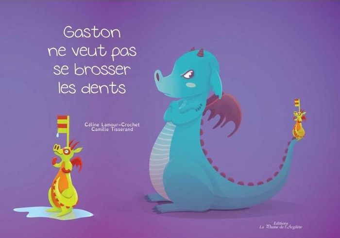 Couverture du livre « GASTON NE VEUT PAS SE BROSSER LES DENTS - KAMISHIBAI » de C. Lamour-Crochet, librairie Les Contes Infusés à Corte